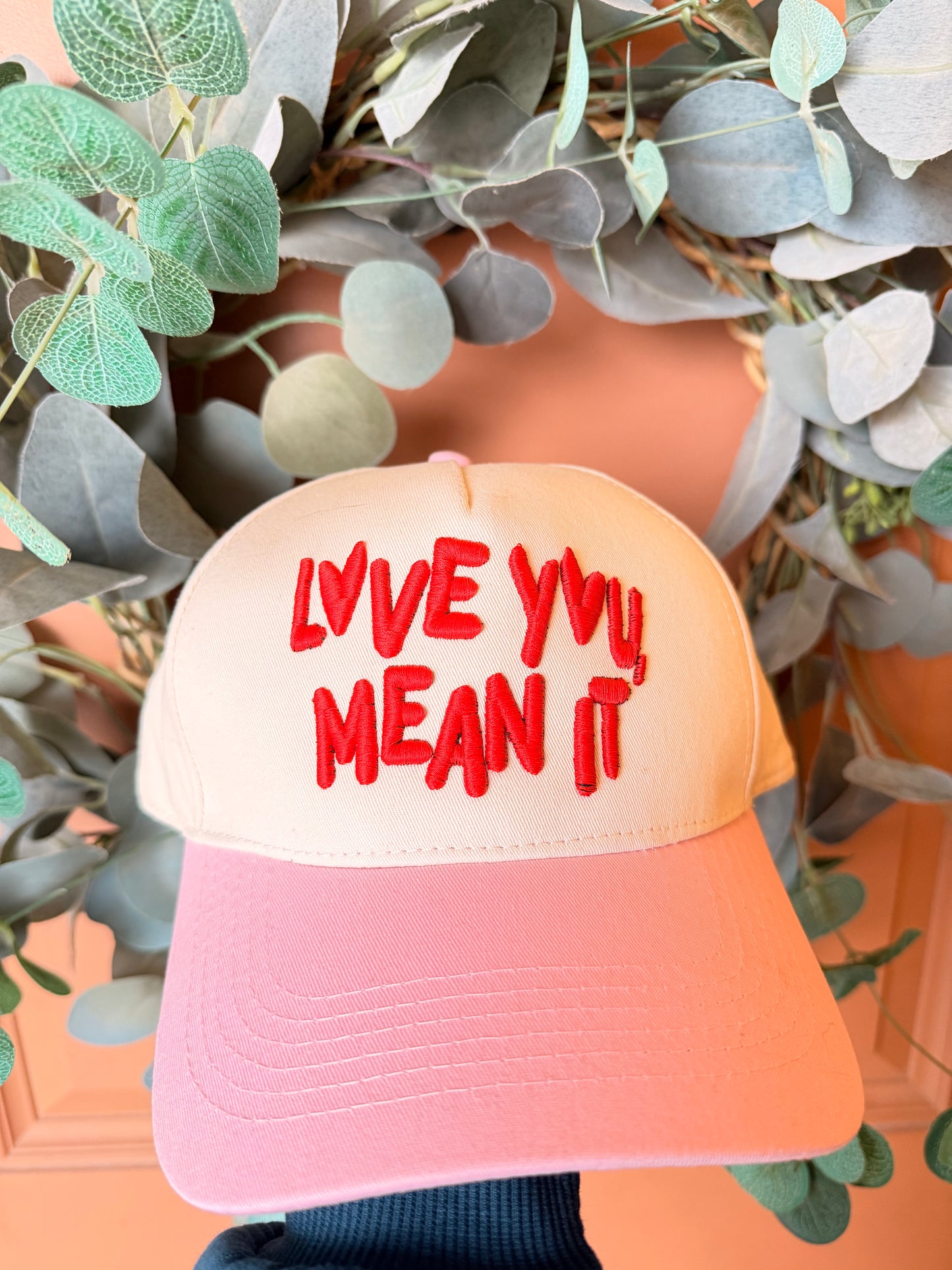 Love you, mean it hat